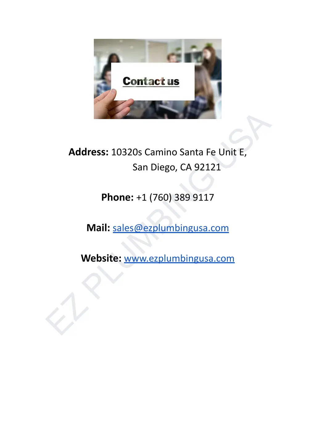 ez plumbing usa