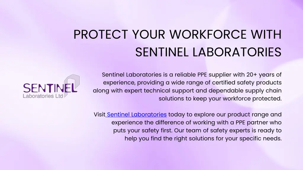 protect your workforce with sentinel laboratories