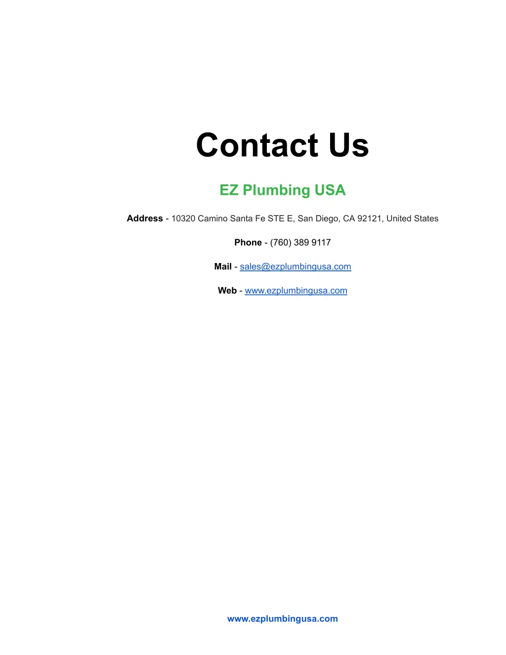 contact us