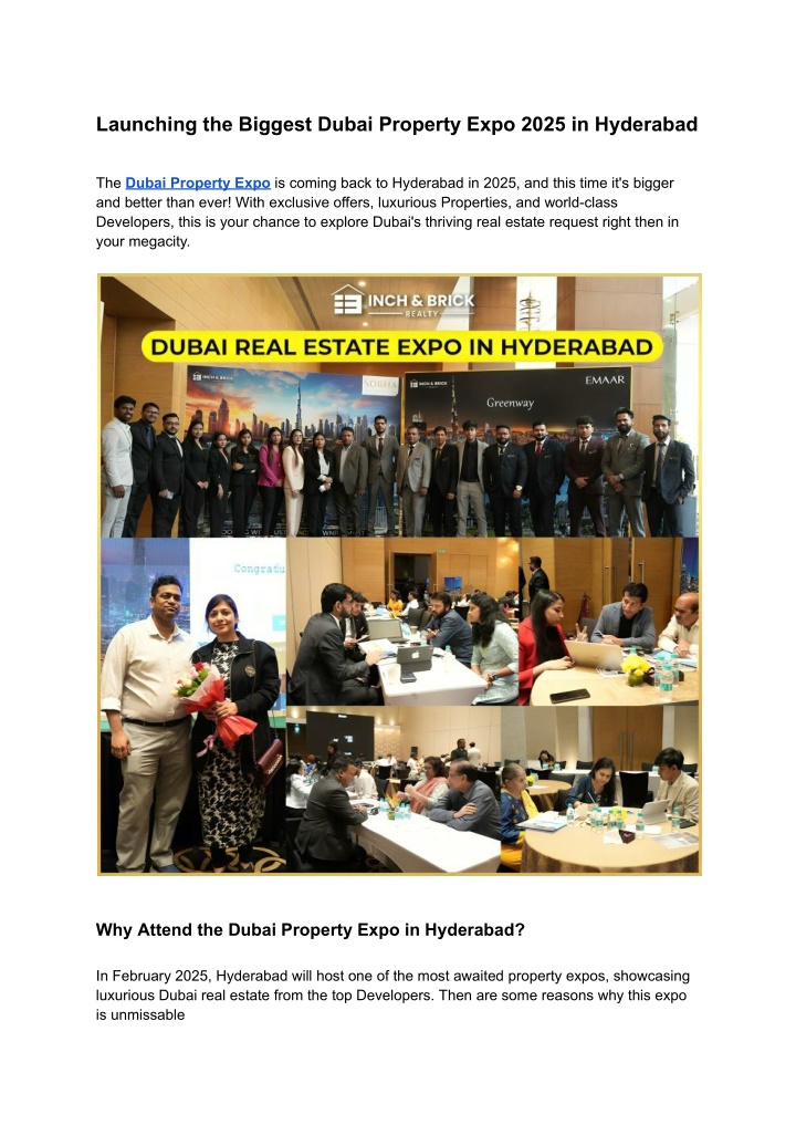 launching the biggest dubai property expo 2025