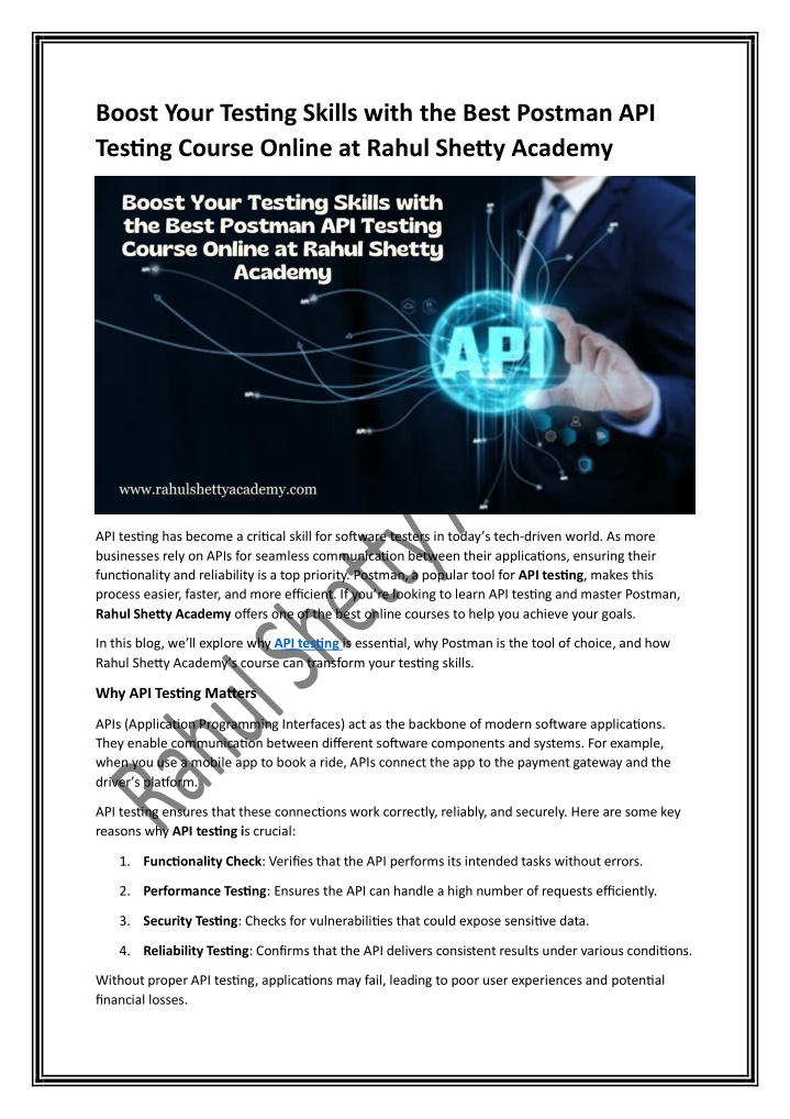 boost your testing skills with the best postman