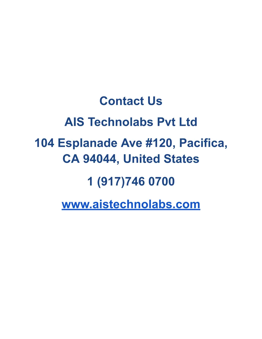 contact us
