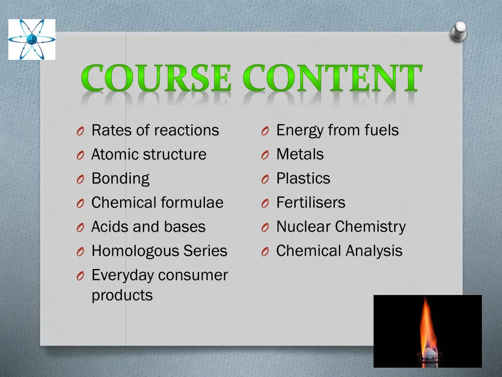 course content
