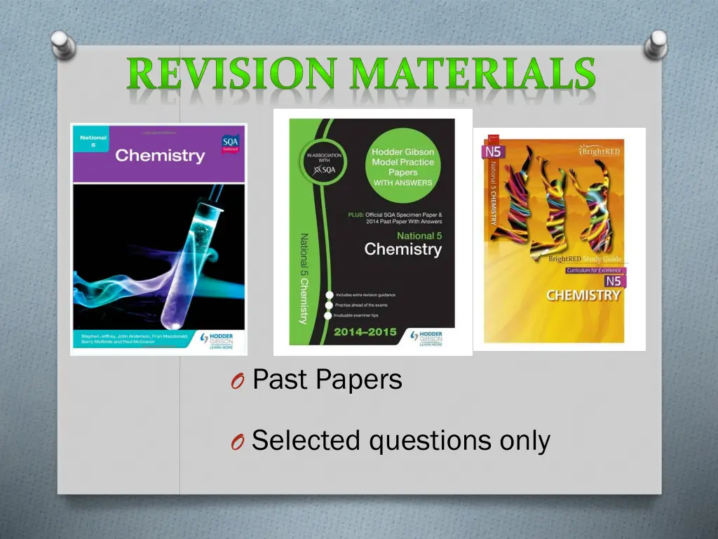 revision materials