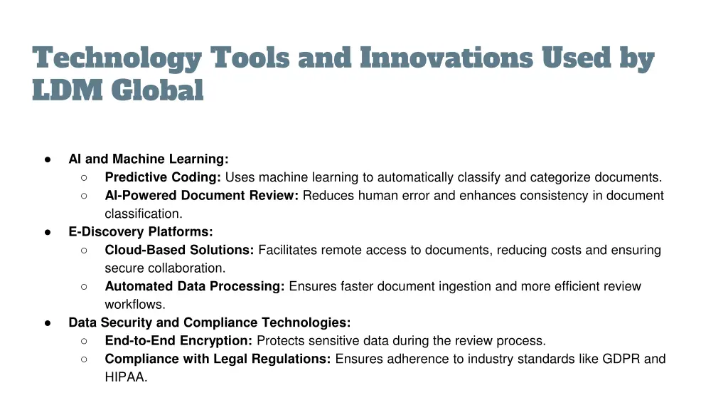 technology tools and innovations used