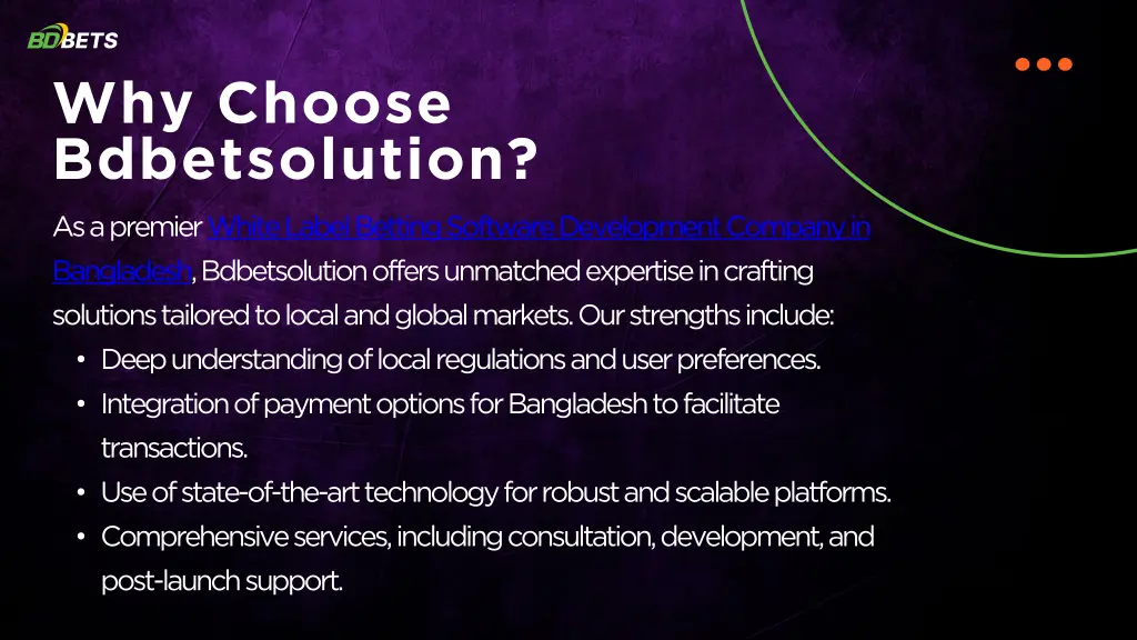 why choose bdbetsolution