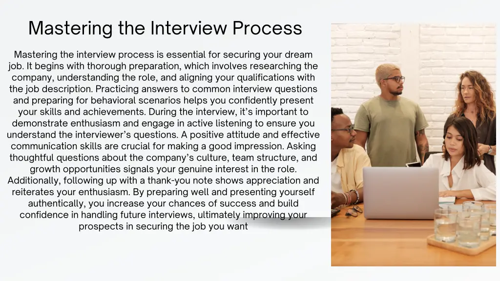 mastering the interview process