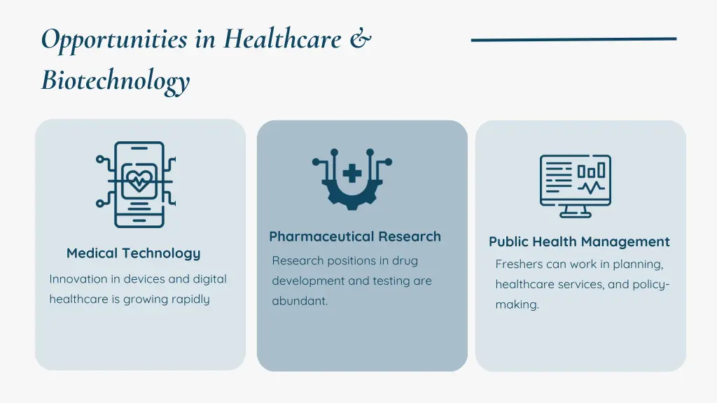opportunities in healthcare biotechnology