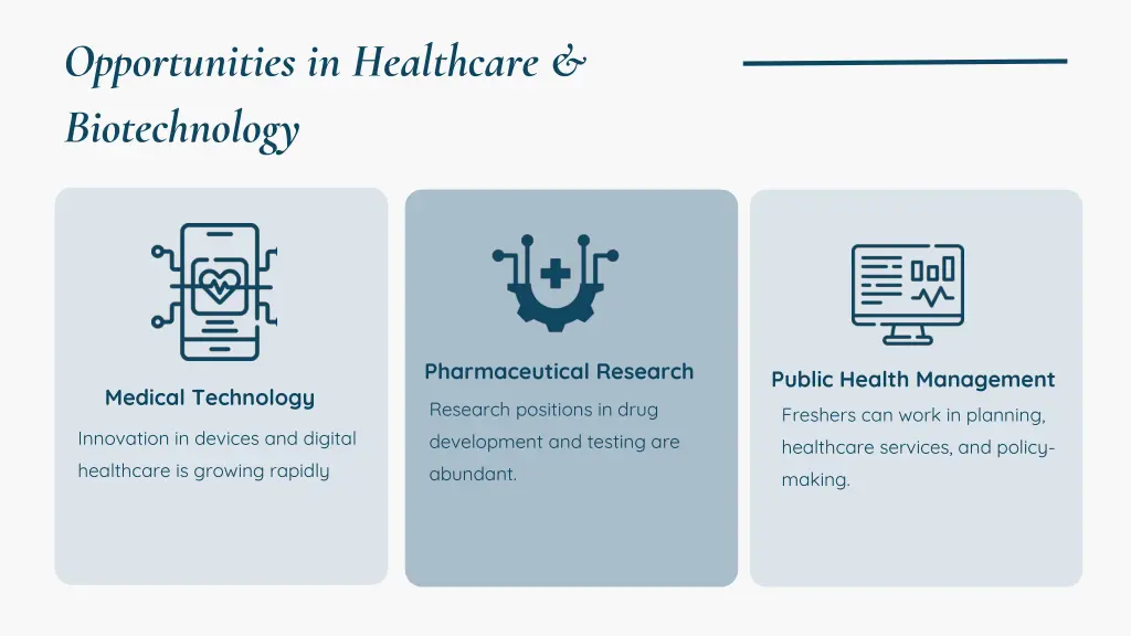 opportunities in healthcare biotechnology