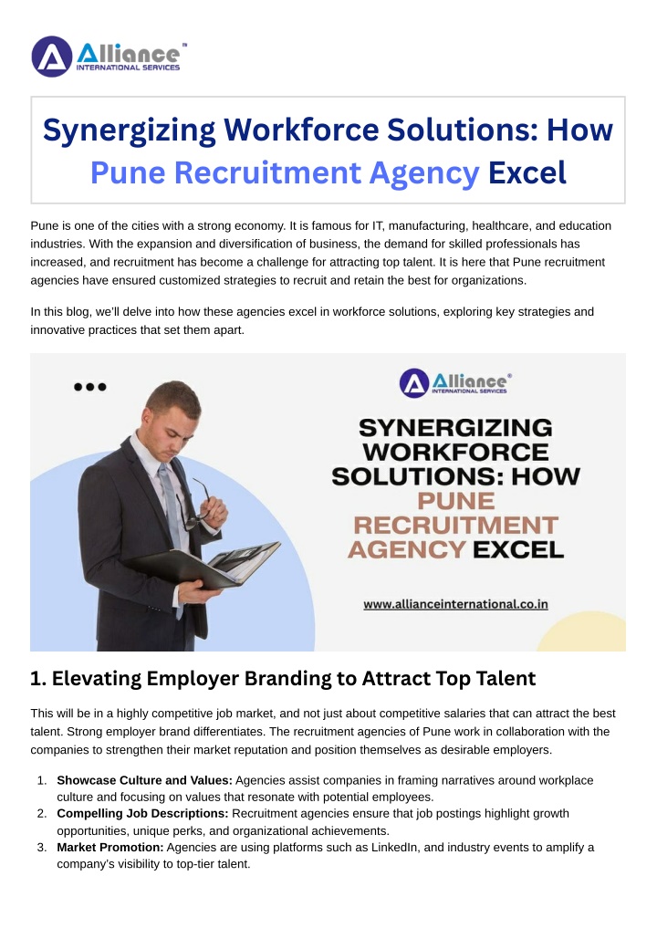 synergizing workforce solutions how pune