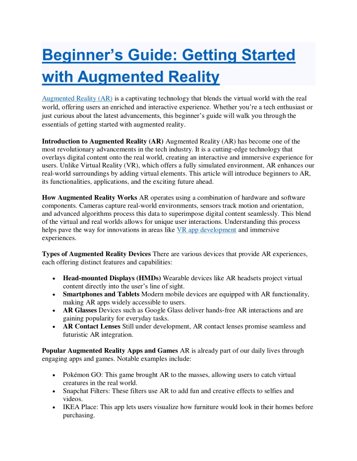 beginner s guide getting started with augmented