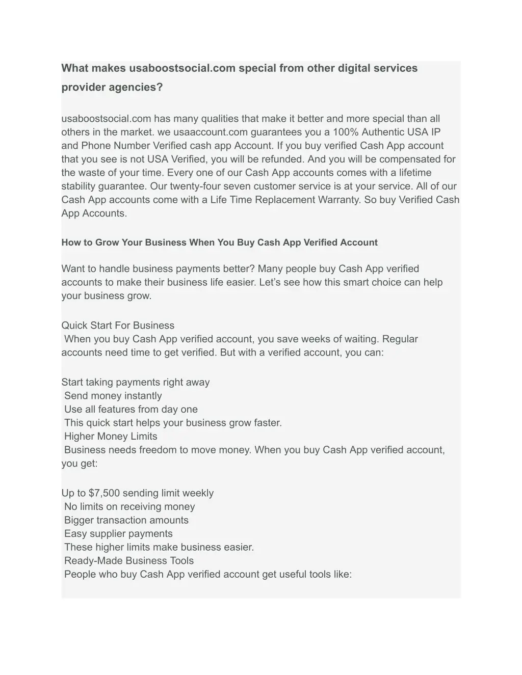 what makes usaboostsocial com special from other