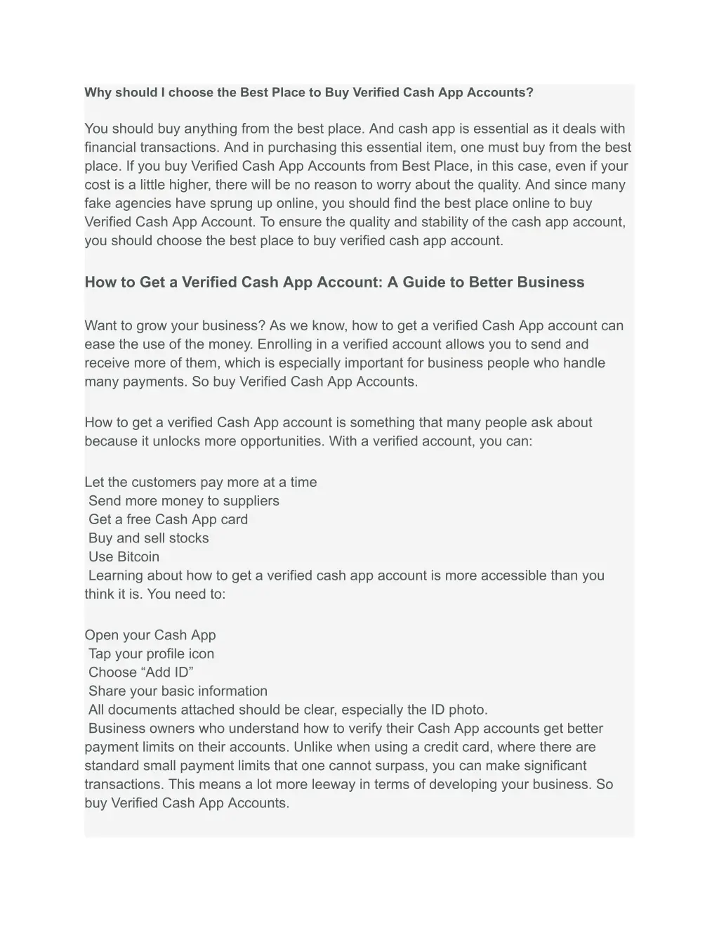 why should i choose the best place