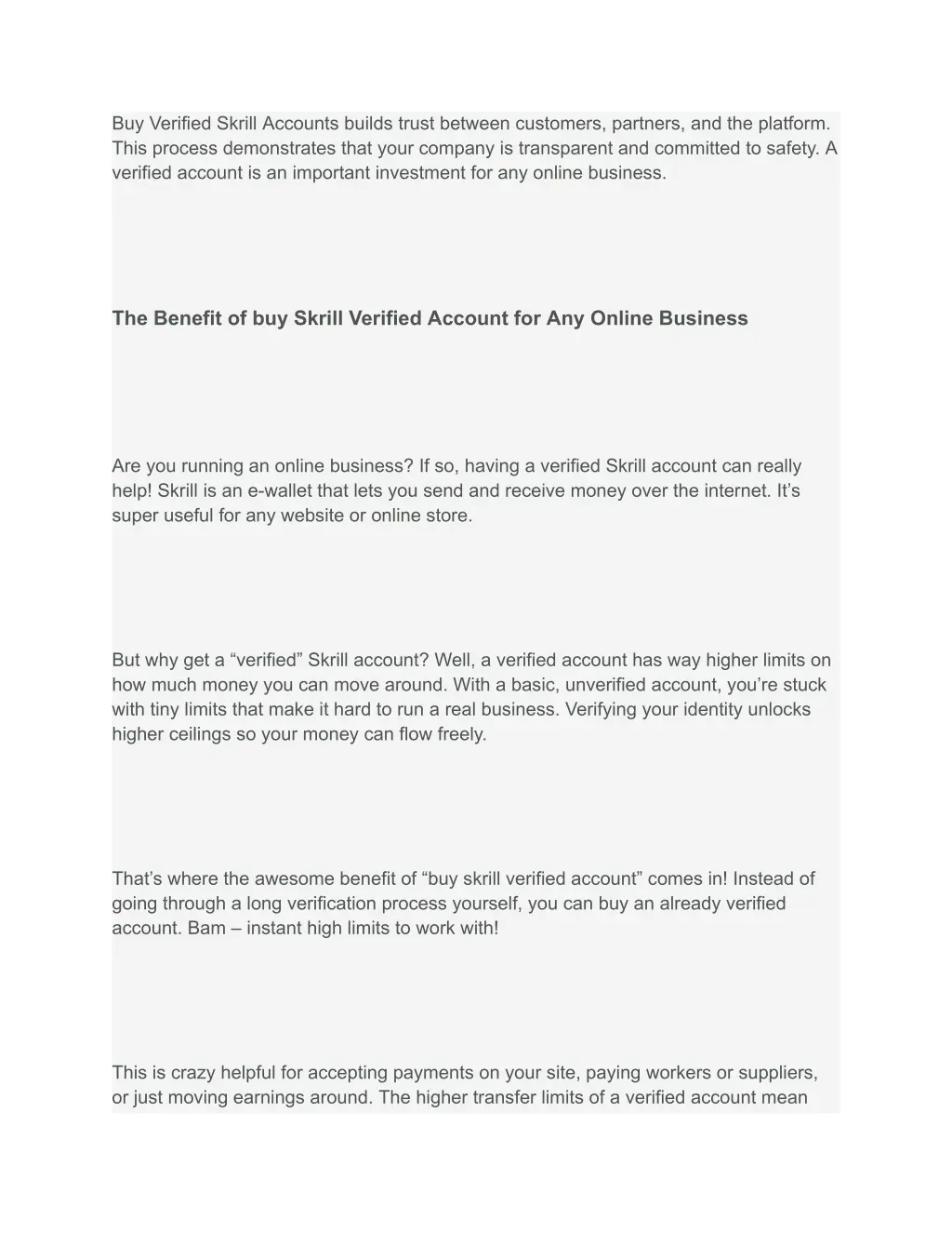 buy verified skrill accounts builds trust between