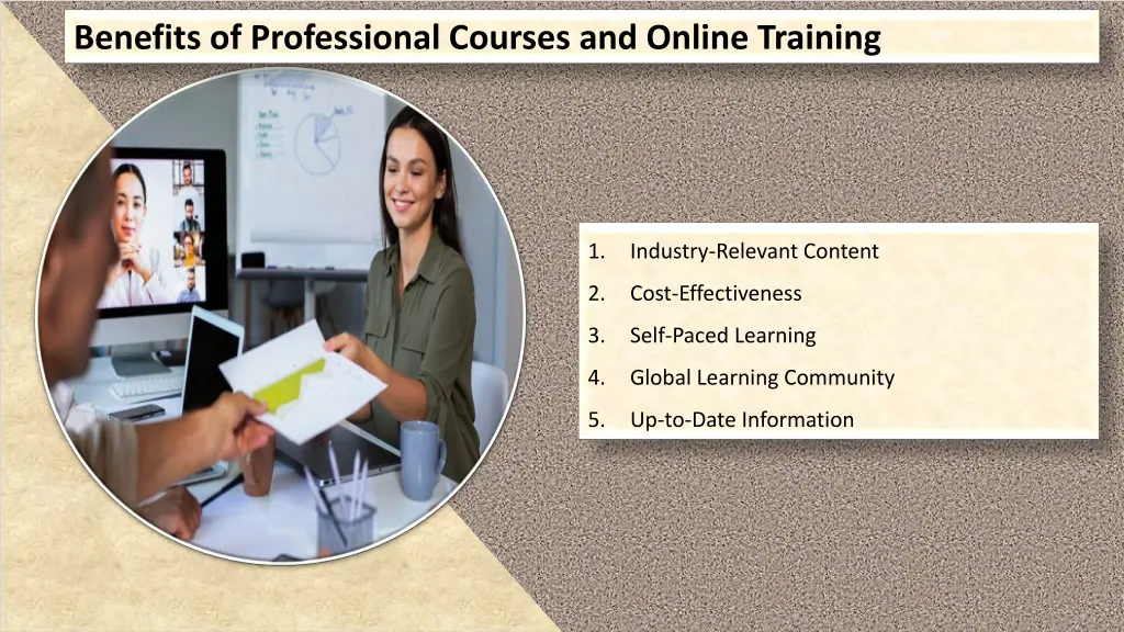 benefits of professional courses and online