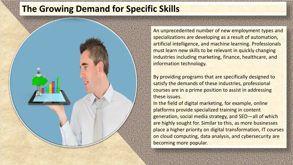 the growing demand for specific skills