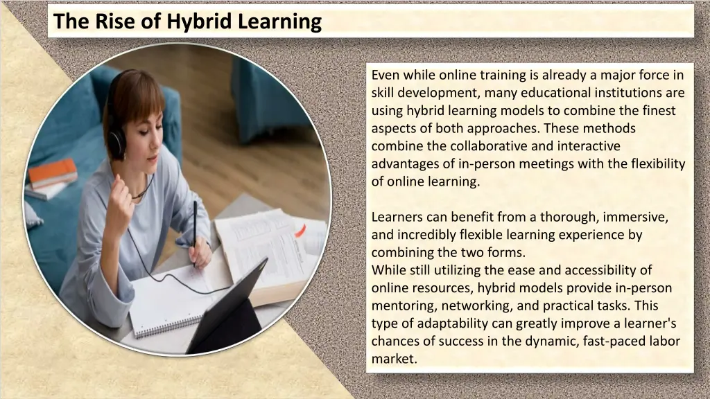 the rise of hybrid learning