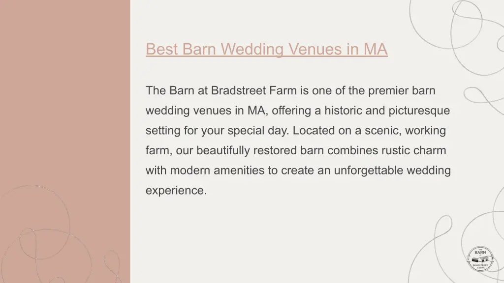best barn wedding venues in ma
