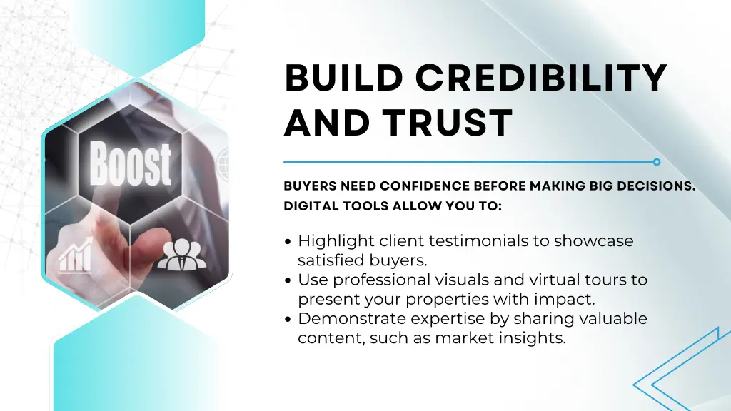build credibility and trust