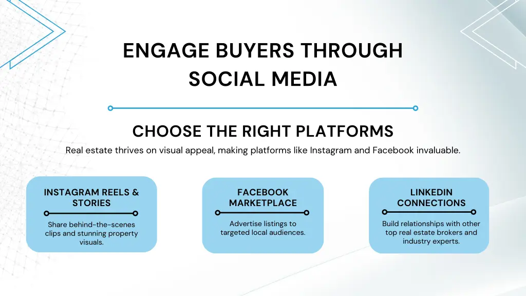 engage buyers through social media