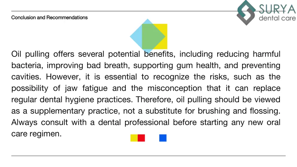 conclusion and recommendations conclusion