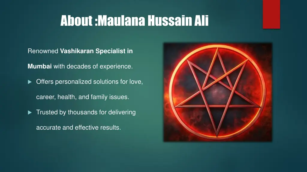 about maulana hussain ali