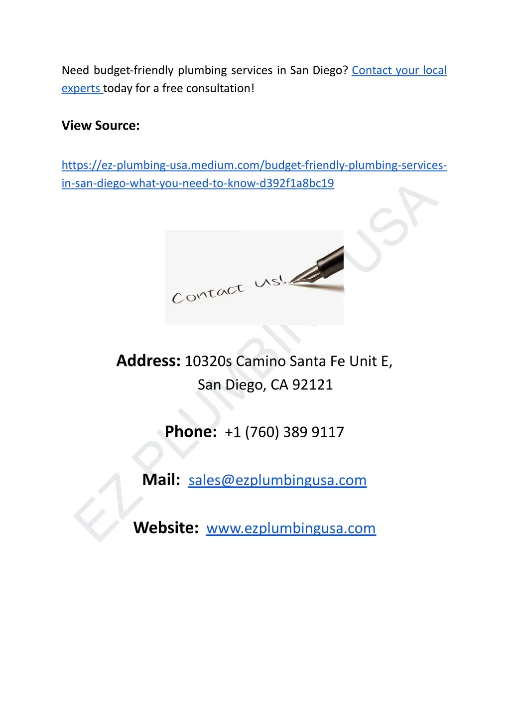 need budget friendly plumbing services