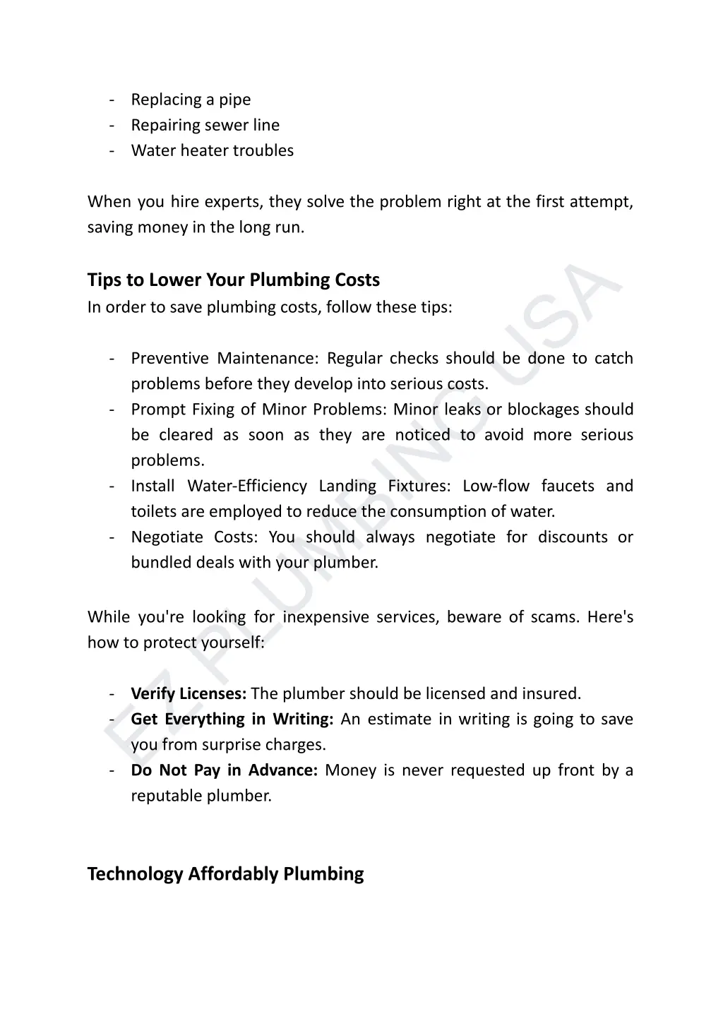 replacing a pipe repairing sewer line water