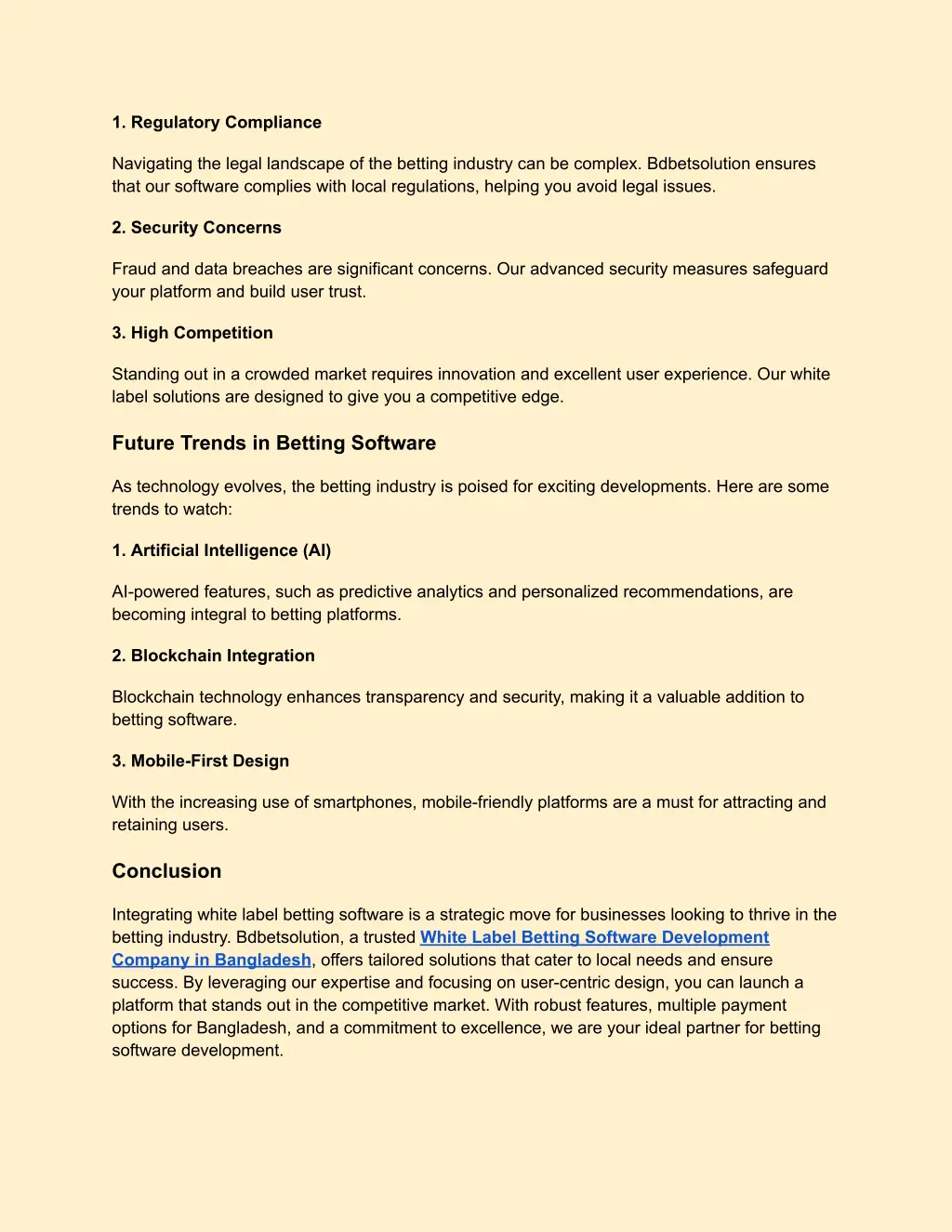 1 regulatory compliance