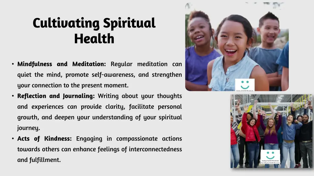 cultivating spiritual health