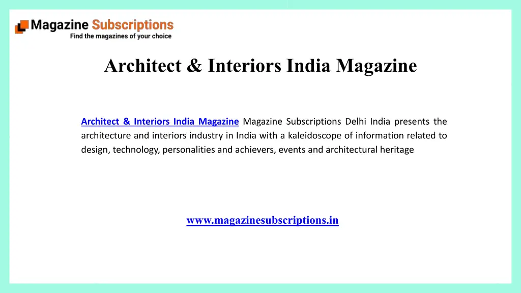 architect interiors india magazine