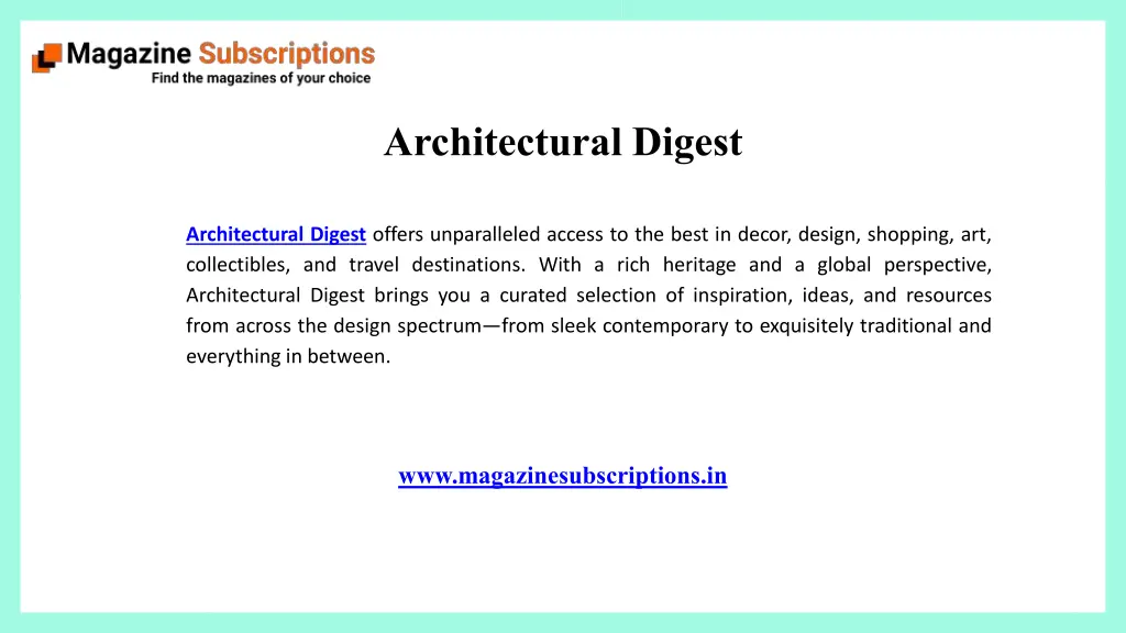 architectural digest