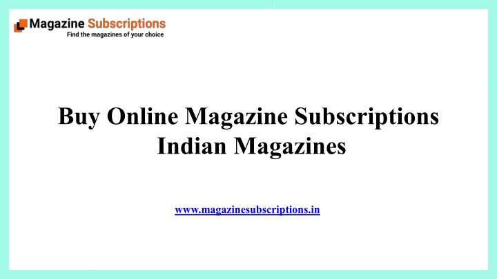 buy online magazine subscriptions indian magazines