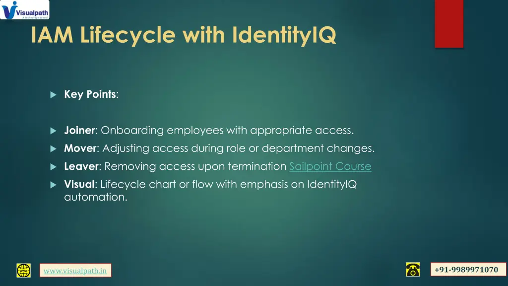 iam lifecycle with identityiq