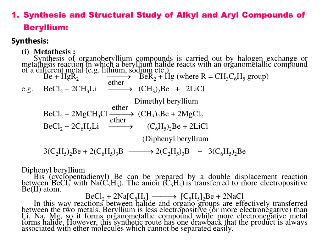 1 synthesis and structural study of alkyl