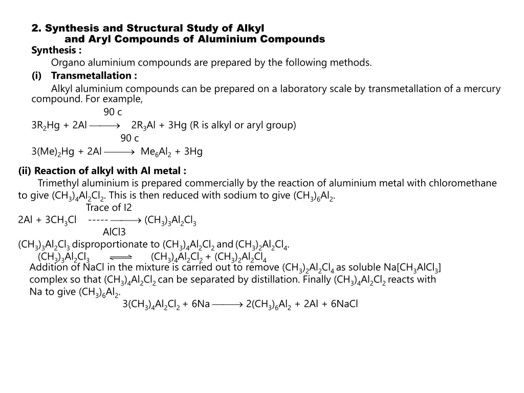 2 synthesis and structural study of alkyl