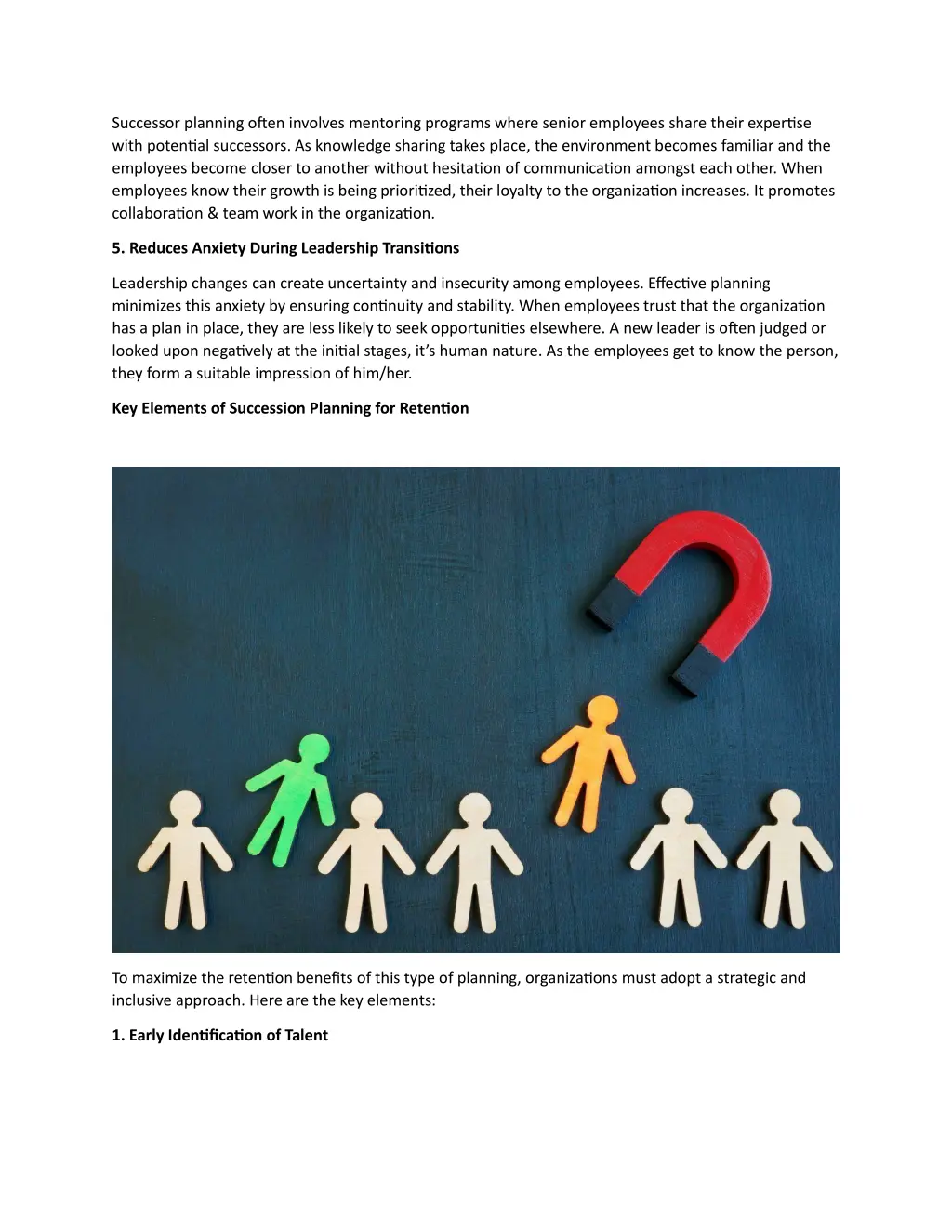 successor planning often involves mentoring