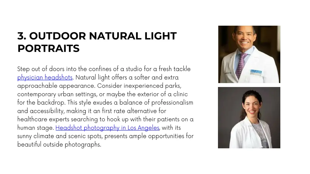 3 outdoor natural light portraits