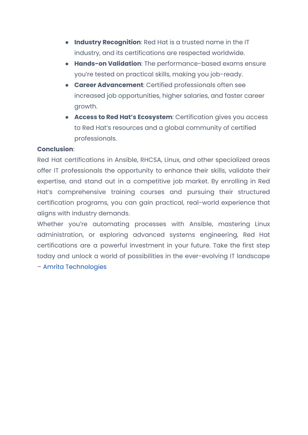 industry recognition red hat is a trusted name