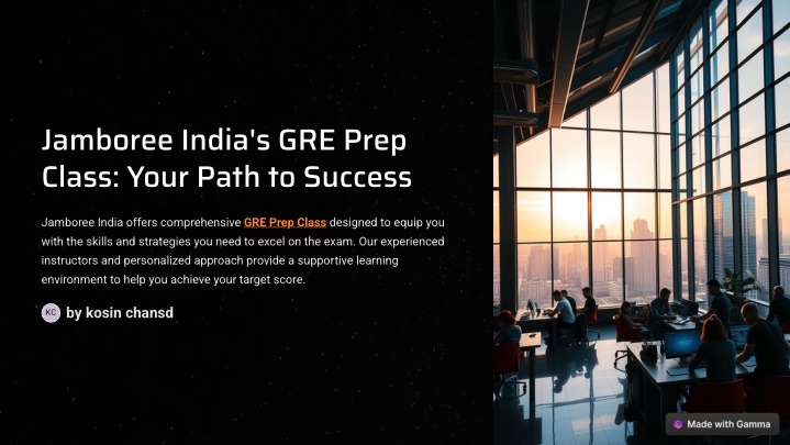 jamboree india s gre prep class your path