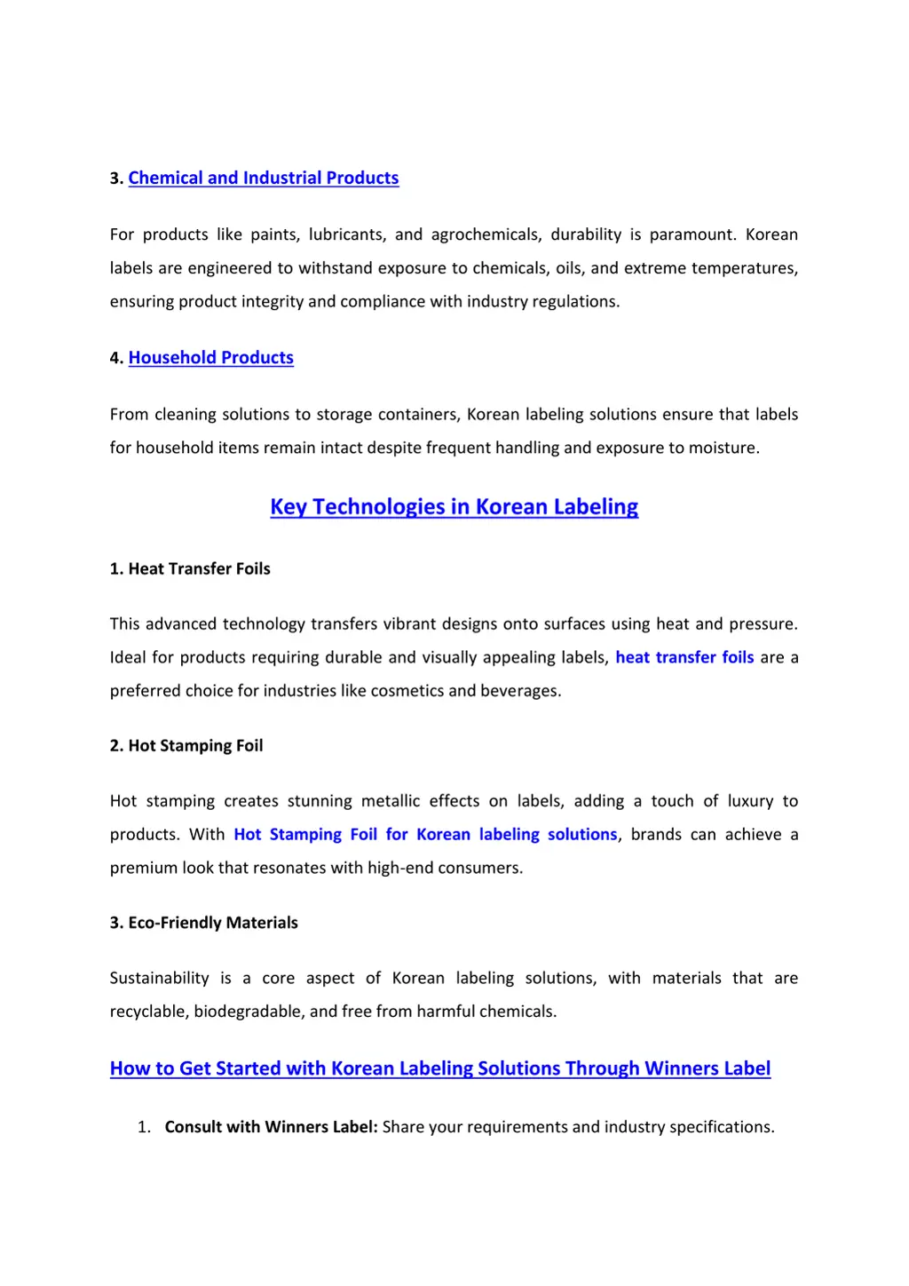 3 chemical and industrial products