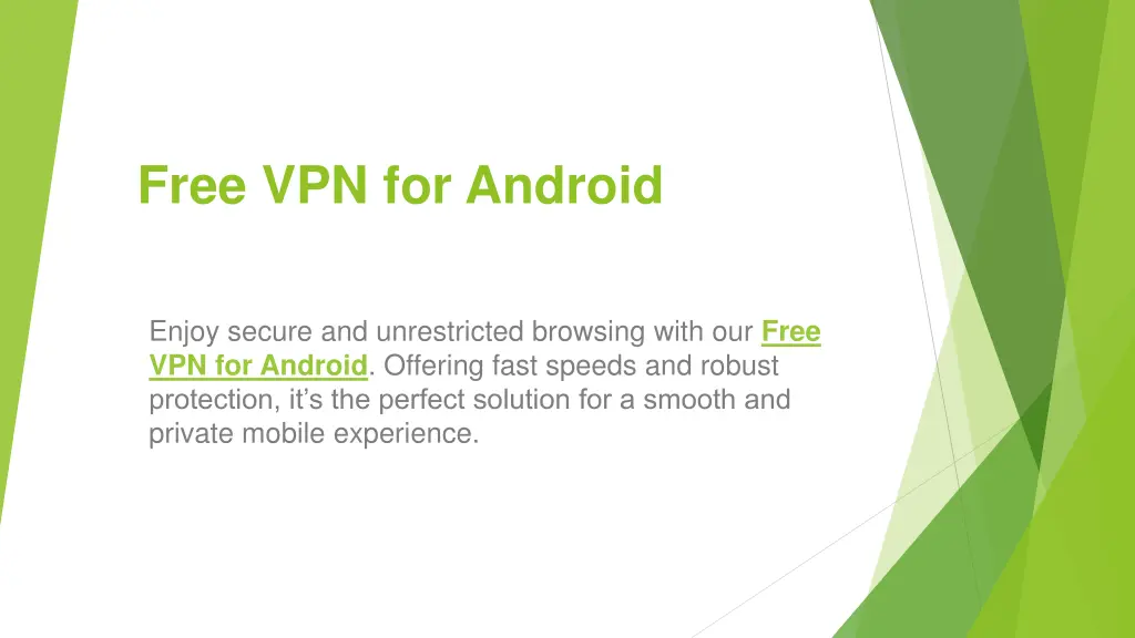 free vpn for android