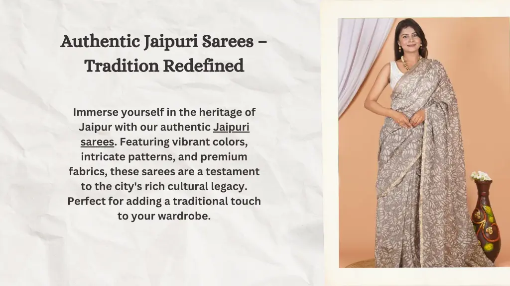 authentic jaipuri sarees tradition redefined
