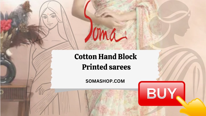cotton hand block printed sarees