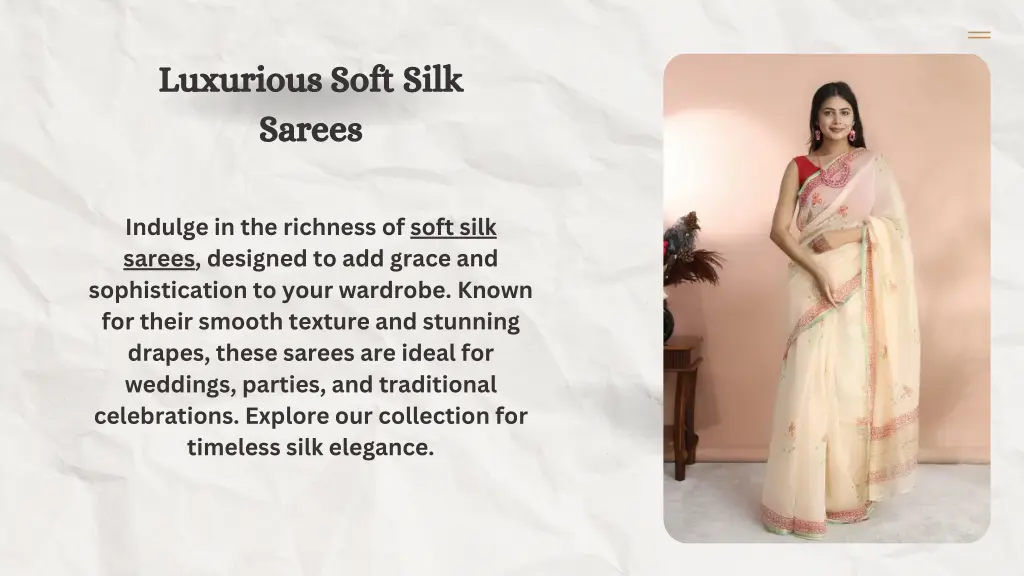 luxurious soft silk sarees