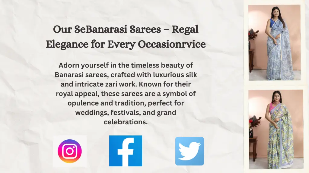 our sebanarasi sarees regal elegance for every