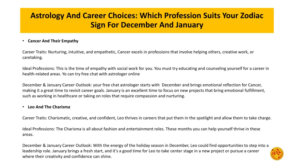 astrology and career choices which profession 3