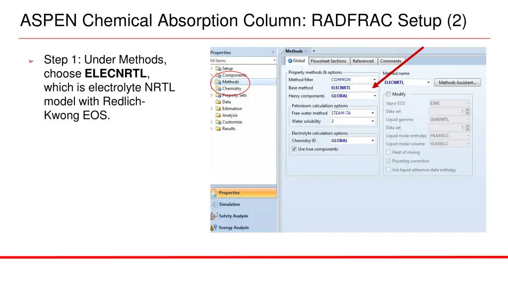 aspen chemical absorption column radfrac setup 2 1