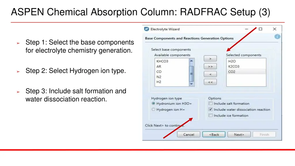 aspen chemical absorption column radfrac setup 3