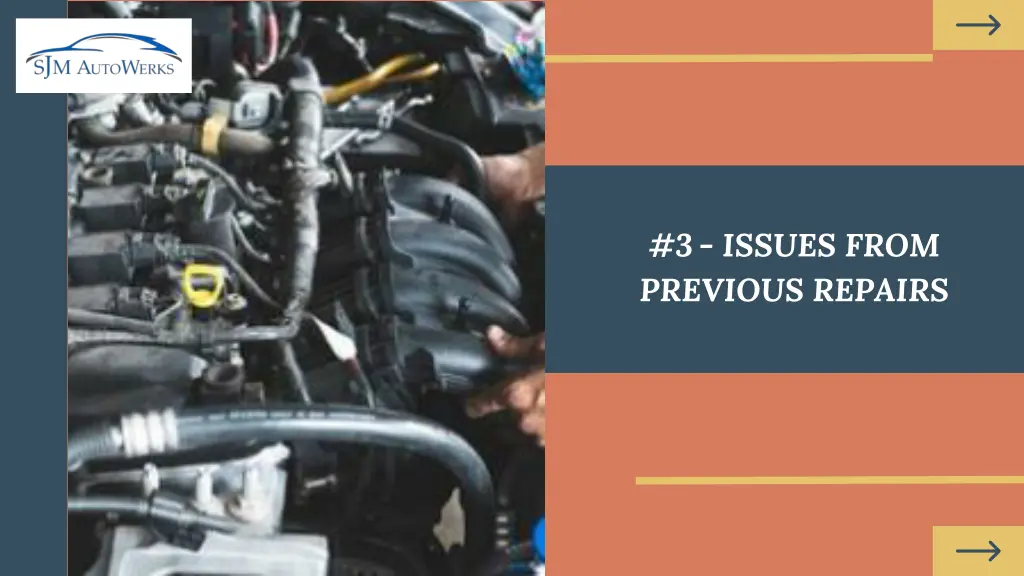 3 issues from previous repairs